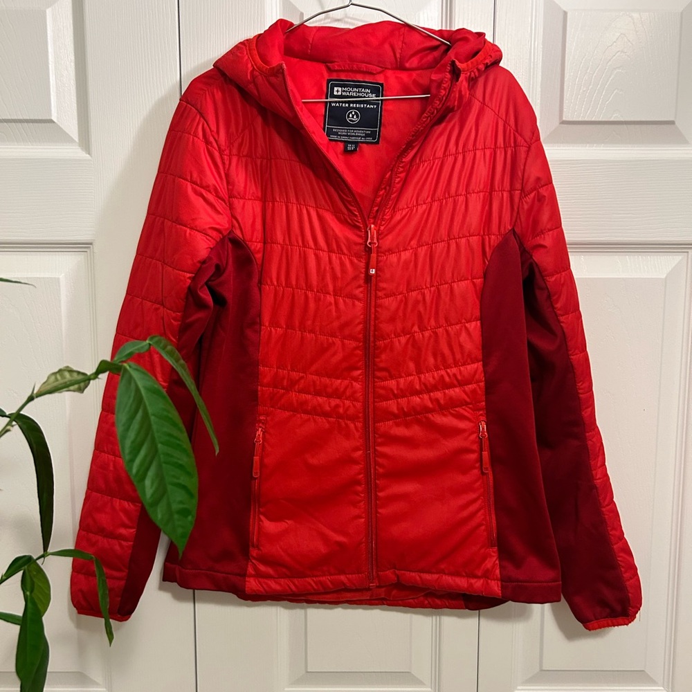 Women’s Vibrant Red Puffer Jacket